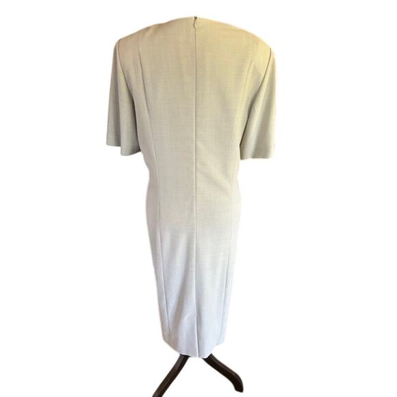 Givenchy Selection de Givenchy Wool Blend Sheath Dress 16W Beige Vintage - Picture 4 of 7